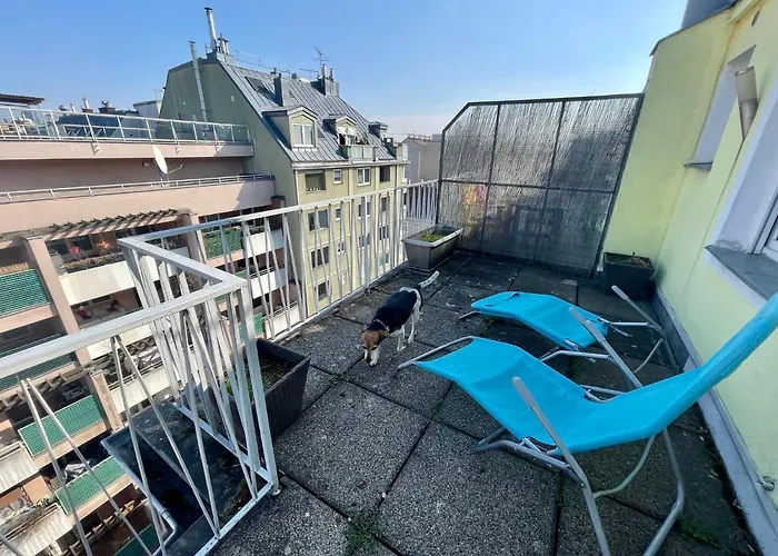Cosy Flat With Huge Terrasse! Long Or Shortterm Bécs
